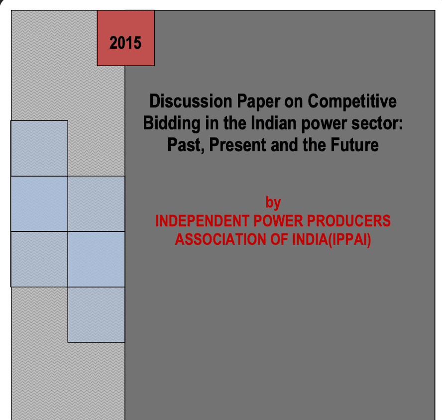 Discussion Paper on Competitive Bidding in the Indian power sector: Past, Present and the Futures